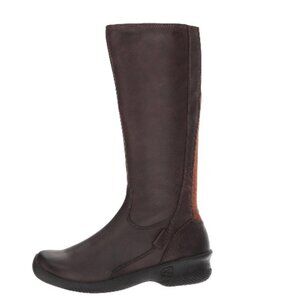 Keen Women's Brown Bern Baby Bern II Leather Mid-Calf Classic Moto Boot Size 7